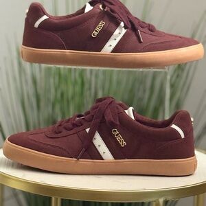 GUESS Burgundy Sneakers